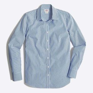 J. Crew Factory | Petite striped classic button-up